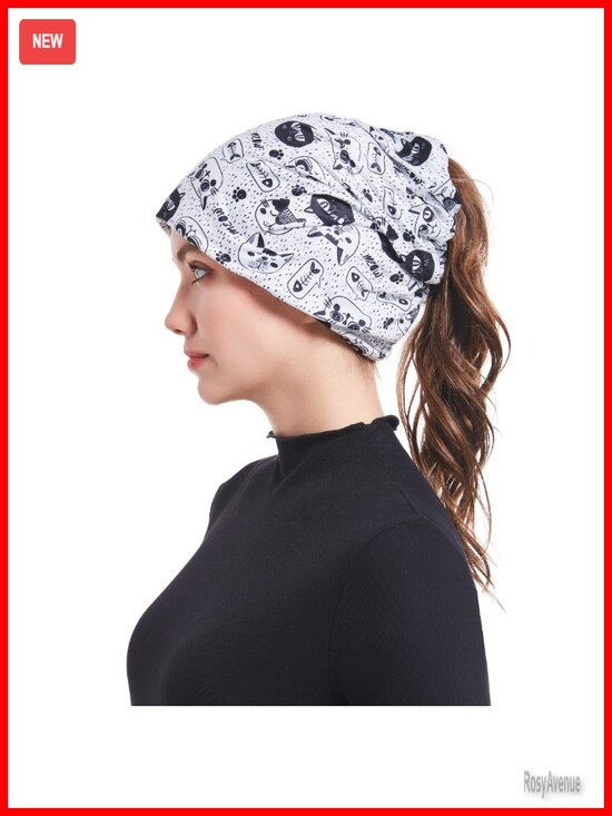 Slouchy Beanie Chemo Hat - Soft Open Top Sleep Cap - Breathable Stretch Head main image 6